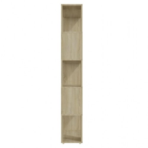 Bogreol/rumdeler 80 × 24 × 155 cm - konstrueret træ, sonoma-eg