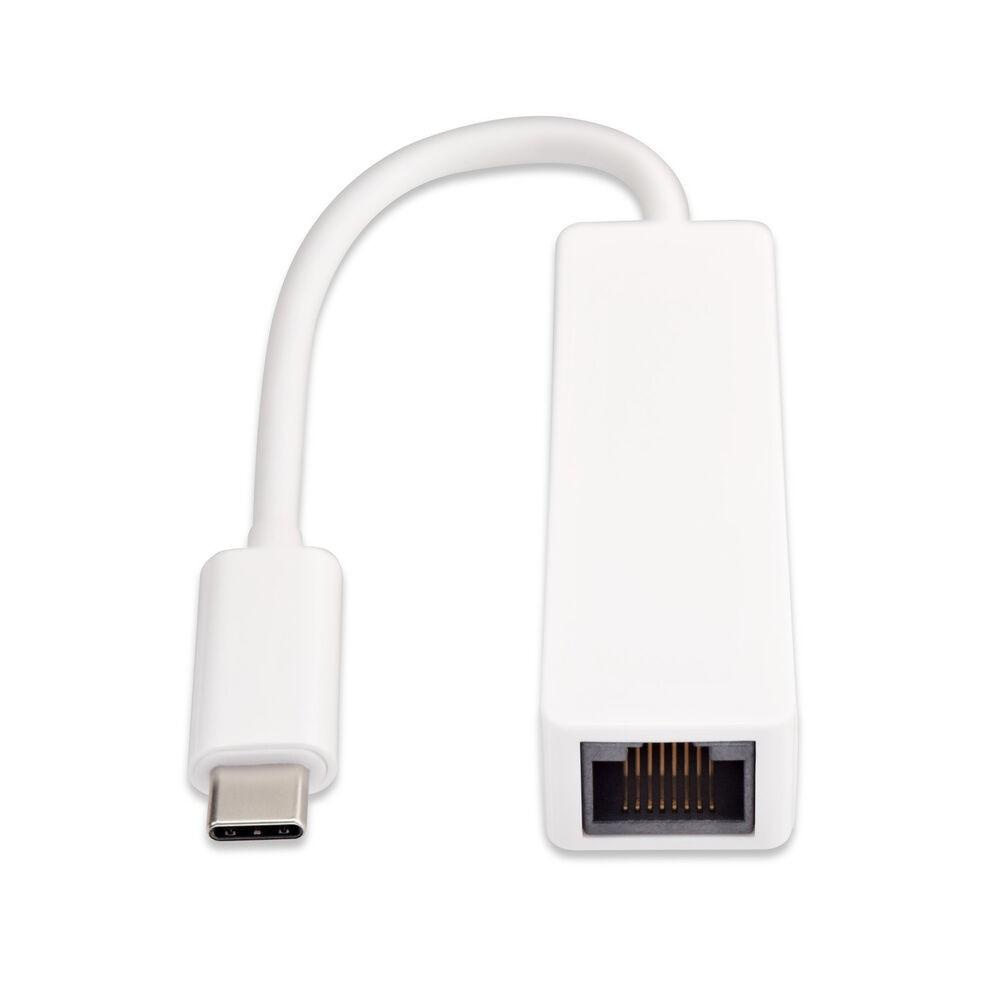 USB C til RJ45-netværksadapter V7 V7UCRJ45-WHT-1E