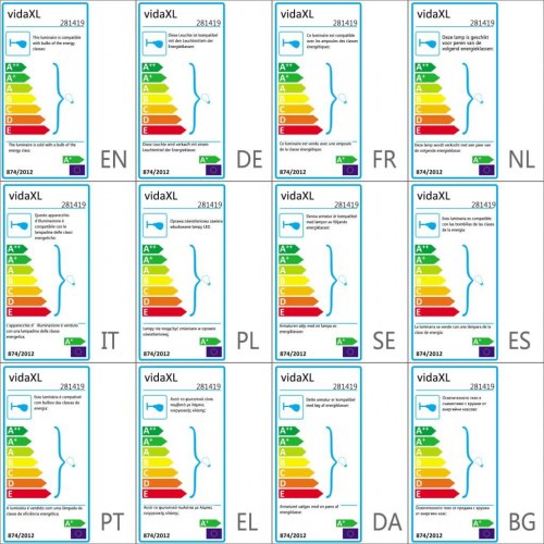 Væglampe med glødepærer 2 W E27 sort