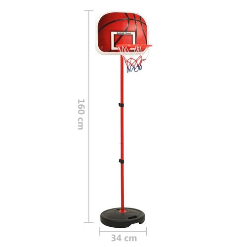 Basketballsæt til børn 160 cm justerbart