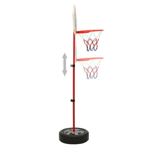 Basketballsæt til børn 120 cm justerbart