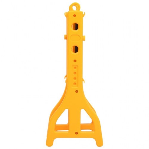 Foldbar vejafspærring 250 × 38 × 96 cm - gul/sort
