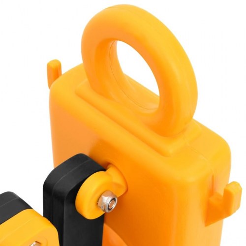 Foldbar vejafspærring 250 × 38 × 96 cm - gul/sort