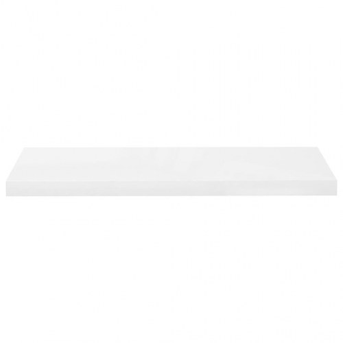 Væghylde 80 × 23,5 × 3,8 cm - MDF, hvid højglans