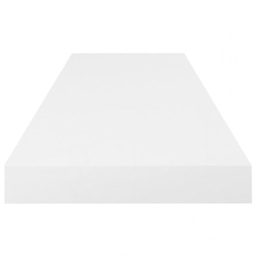 Væghylde 80 × 23,5 × 3,8 cm - MDF, hvid højglans
