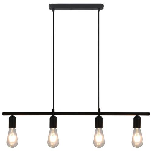 Loftlampe med glødepærer 2 W 80 cm E27 sort