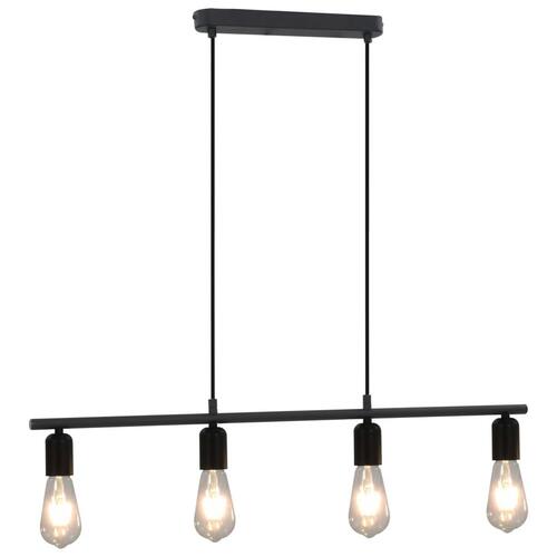 Loftlampe med glødepærer 2 W 80 cm E27 sort
