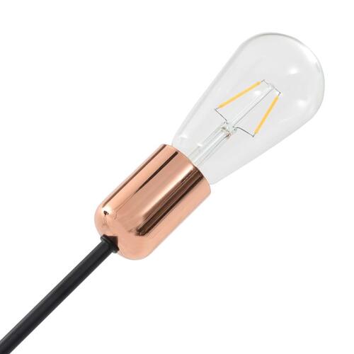Loftlampe med glødepærer 2 W E27 sort og kobber