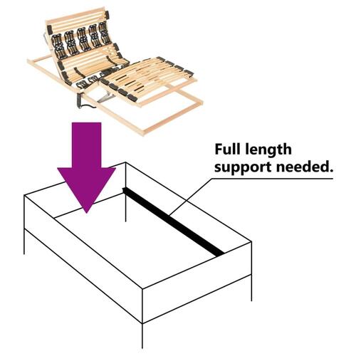 Sengestel til elevationsseng 90x200 cm justerbart hoved og fod
