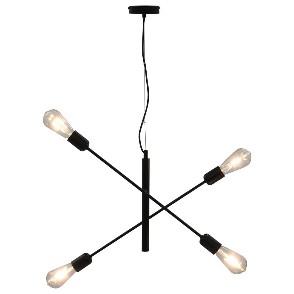 Loftlampe E27 sort