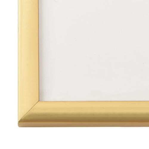 Billedrammer 5 stk. til væg eller bord 13x18 cm MDF guldfarvet