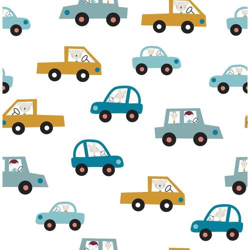 Vatteret sengetøj med lynlås Haciendo el Indio Cars (Seng 105) (105 x 190 cm)