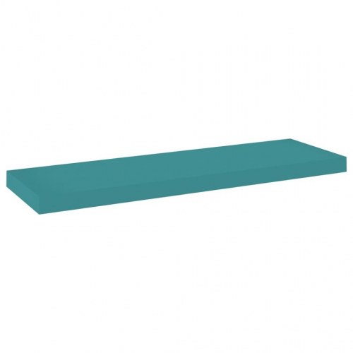 Væghylder 2 stk. 80x23,5x3,8 cm MDF blå