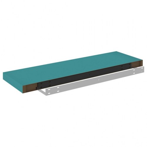 Væghylder 2 stk. 80x23,5x3,8 cm MDF blå
