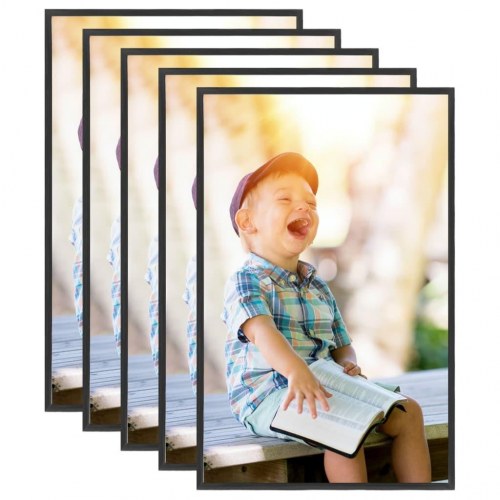 Billedrammer 5 stk. til bord 10x15 cm MDF sort