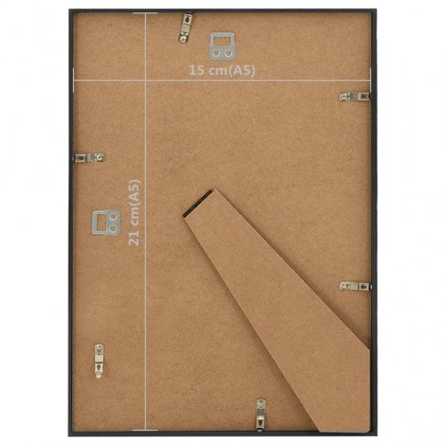 Billedrammer 5 stk. til bord 15x21 cm MDF sort