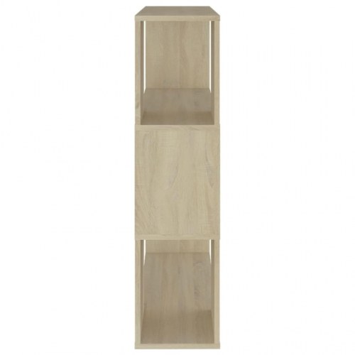 Bogreol/rumdeler 80×24×94 cm i konstrueret træ - sonoma-eg