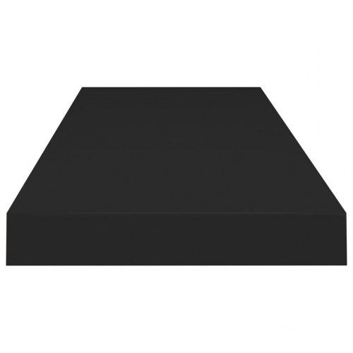Væghylder 2 stk. 80 × 23,5 × 3,8 cm - MDF, sort