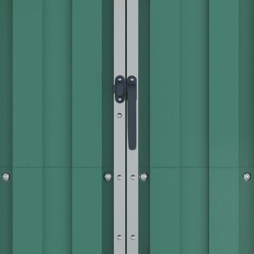 Haveskur i galvaniseret stål 116×45×175 cm - grøn