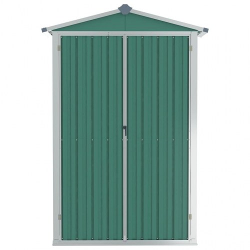 Haveskur i galvaniseret stål 116×45×175 cm - grøn