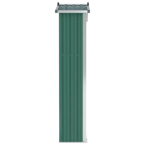 Haveskur i galvaniseret stål 116×45×175 cm - grøn