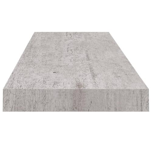 Væghylder 4 stk. 80x23,5x3,8 cm MDF betongrå