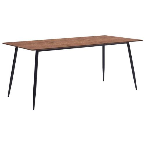 Spisebord 200 x 100 x 75 cm MDF brun