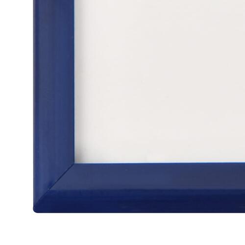 Billedrammer 3 stk. til væg eller bord 18x24 cm MDF blå