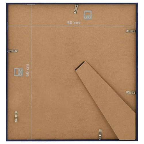 Billedrammer 5 stk. til væg eller bord 50x50 cm MDF blå