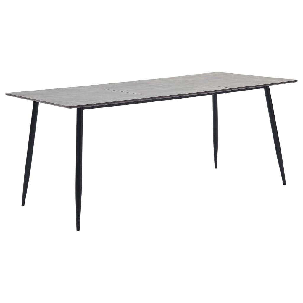Spisebord 200 x 100 x 75 cm MDF grå