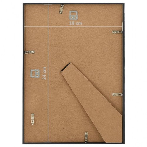Billedrammer 3 stk. til bord 18x24 cm MDF sort