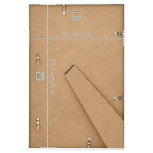 Billedrammer 5 stk. til bord 21x29,7 cm MDF hvid