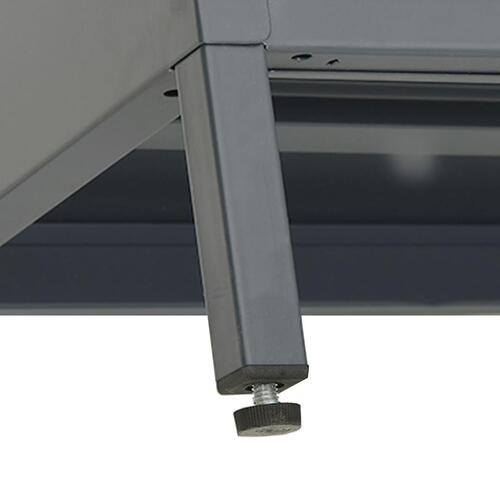Tv-skab 90x30x44 cm stål og glas antracitgrå