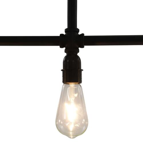 Loftlampe 3 x E27-pærer sort