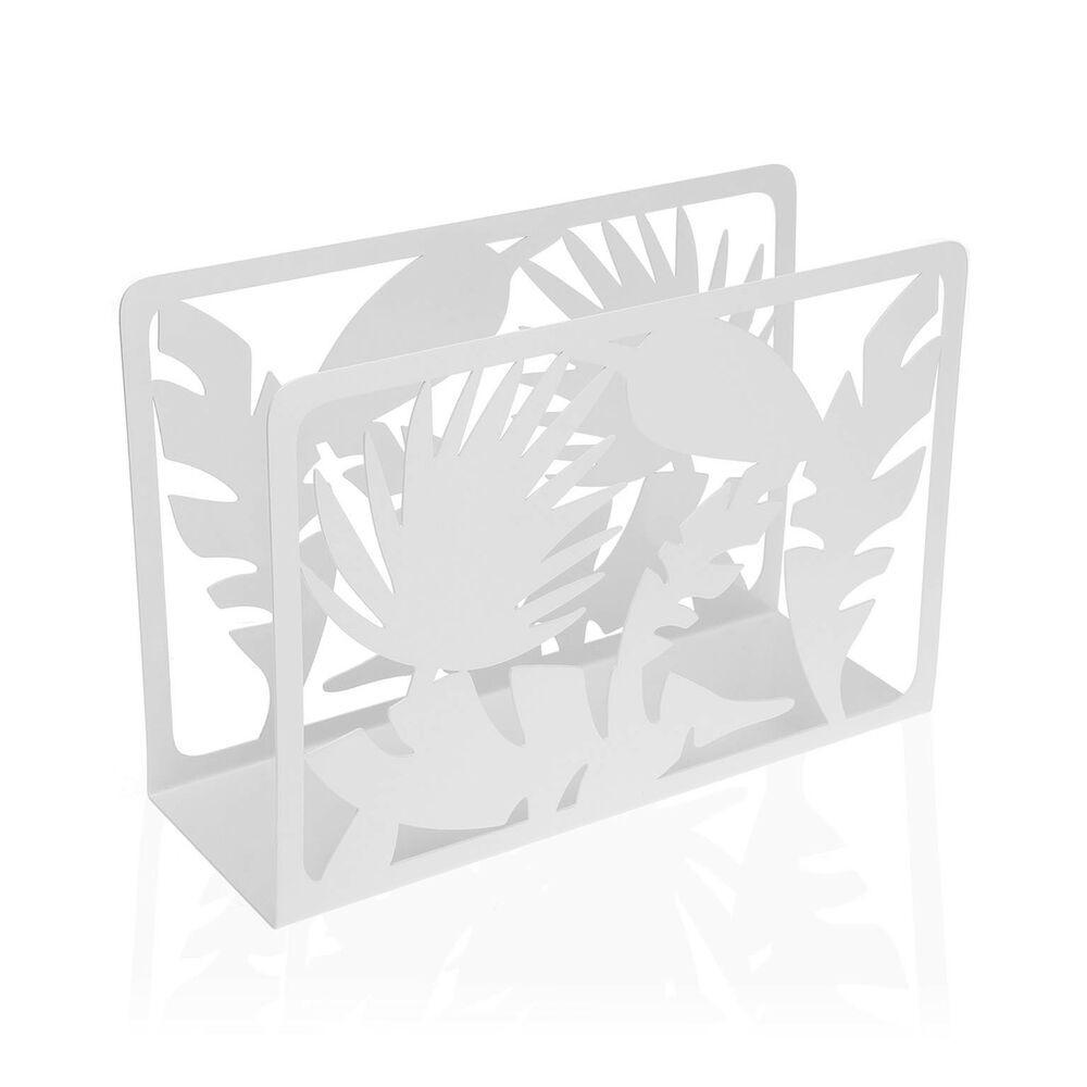 Tidsskriftholder Roxanne Hvid Metal Jern (10 x 20 x 30 cm)