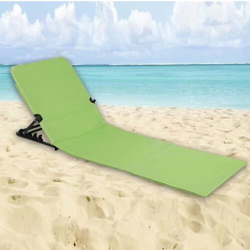 foldbar strandmåttestol PVC grøn