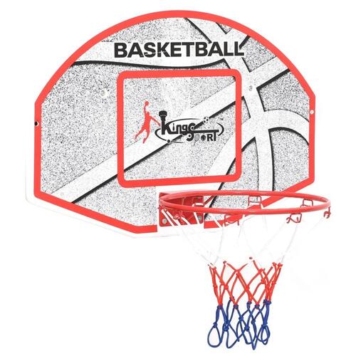 Vægmonteret basketballkurv med plade 5 dele 66x44,5 cm