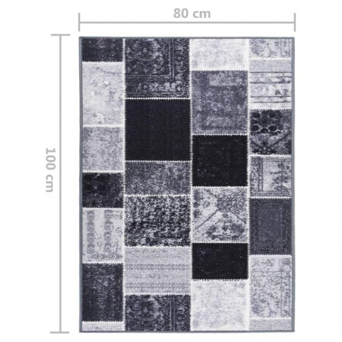 Tæppeløber 80x100 cm grå