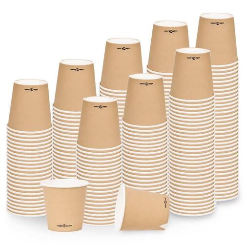 Papkrus 500 stk. 120 ml brun