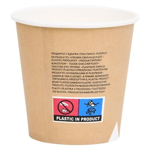 Papkrus 500 stk. 120 ml brun