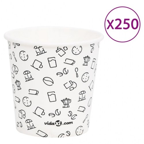 Papkrus 120 ml 250 stk. hvid og sort