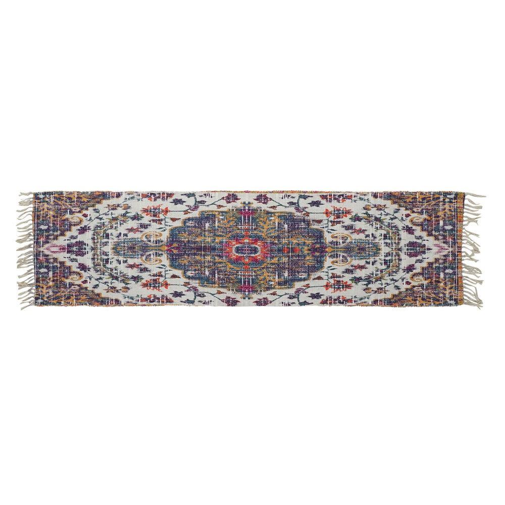 Tæppeløber i bomuld/chenille - multifarvet 60 × 240 cm