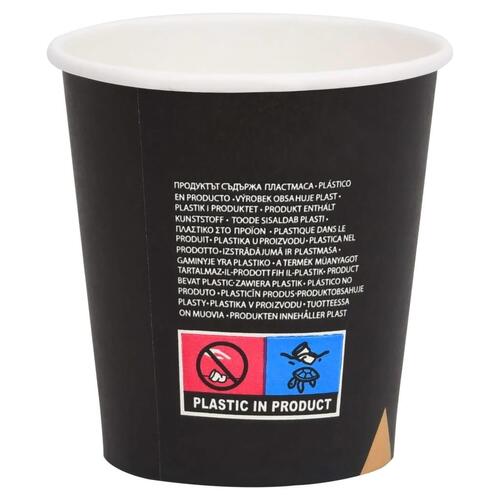 Papkrus 500 stk. 200 ml sort