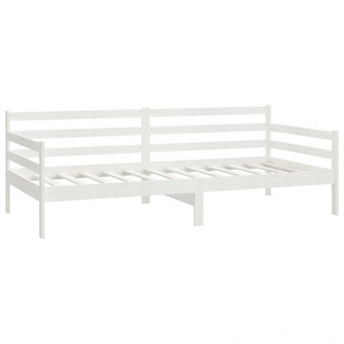 Daybed 90x200 cm massivt fyrretræ hvid