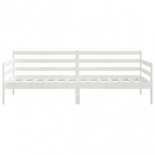 Daybed 90x200 cm massivt fyrretræ hvid