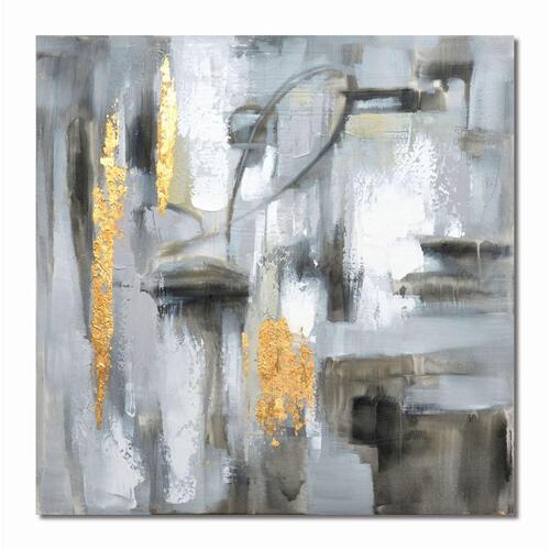 Maleri Abstrakt 80 x 3 x 80 cm Loft (2 enheder)