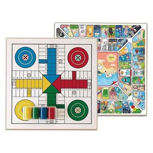 Kob Lego Parchis og Oca braetspil med Chips spil Cayro Trae fra boligcenter