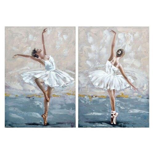 Maleri Ballerina (2 stk) (70 x 3 x 100 cm)