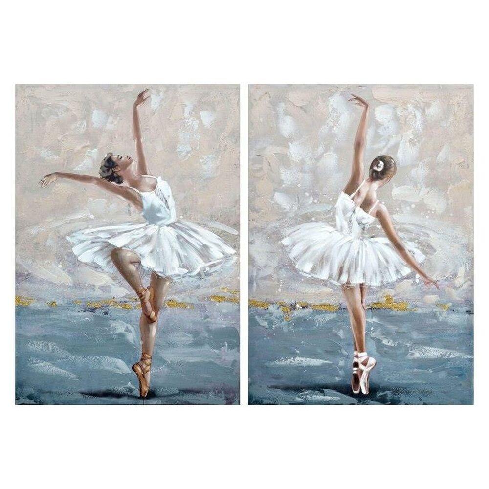 Maleri Ballerina (2 stk) (70 x 3 x 100 cm)