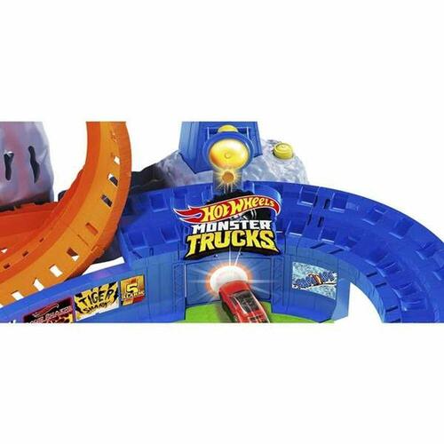 Væddeløbsbane Monster Trucks Hot Wheels T-Rex Volcano Arena